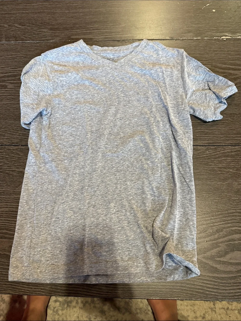 The Children's Place Light Gray Heather Short Sleeve Tee